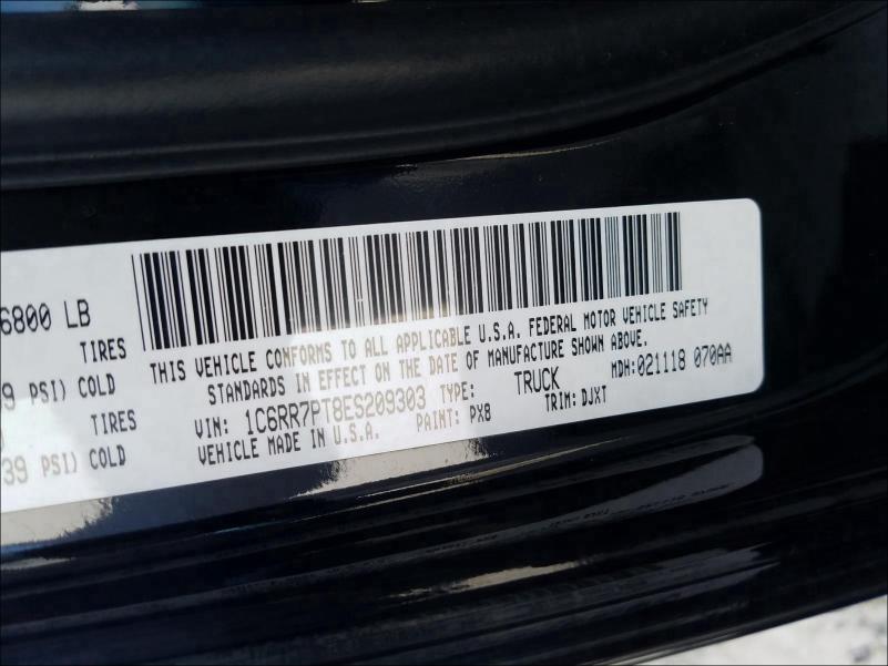 2014 RAM 1500 LONGH 1C6RR7PT8ES209303