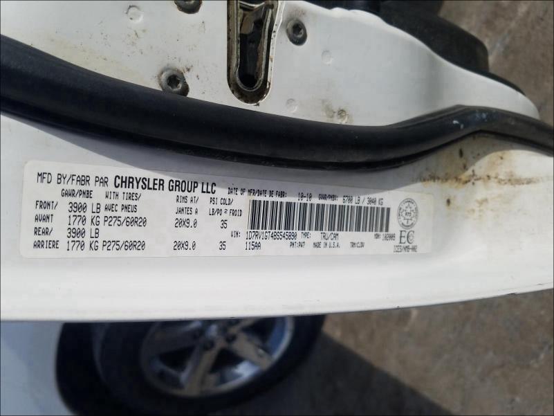 2011 DODGE RAM 1500 1D7RV1GT4BS545890