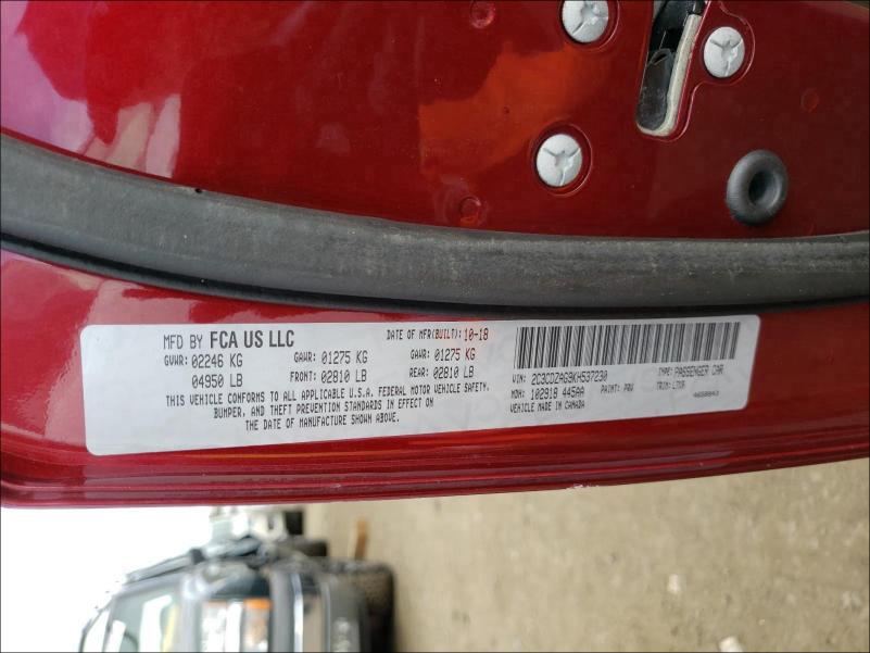 2019 DODGE CHALLENGER 2C3CDZAG9KH537230