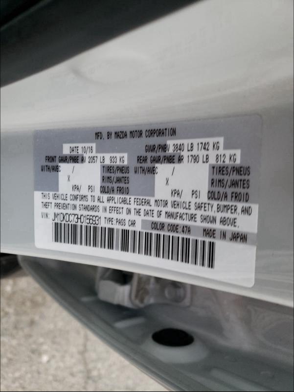 2017 MAZDA CX-3 TOURI JM1DKDC73H0156931