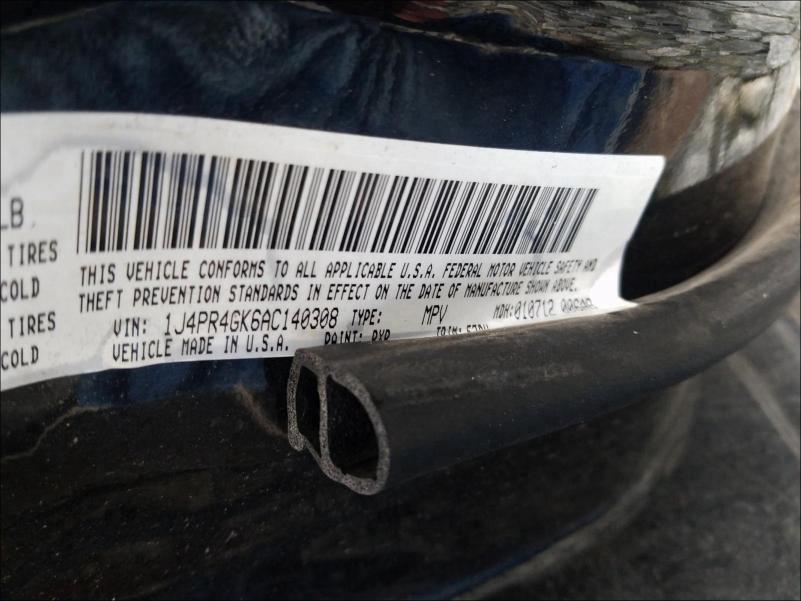 2010 JEEP GRAND CHER 1J4PR4GK6AC140308