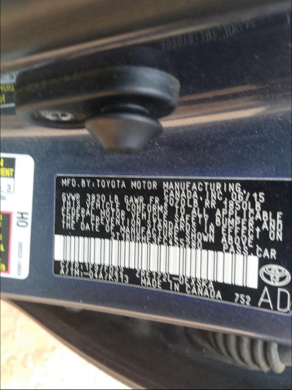2T1BURHE3FC455280 2015 Toyota Corolla L 1.8L