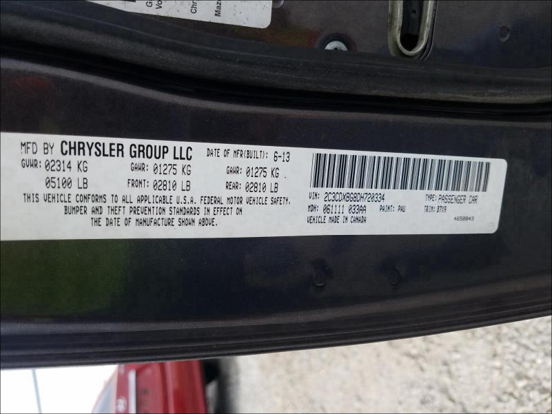 2013 DODGE CHARGER SE 2C3CDXBG8DH720334