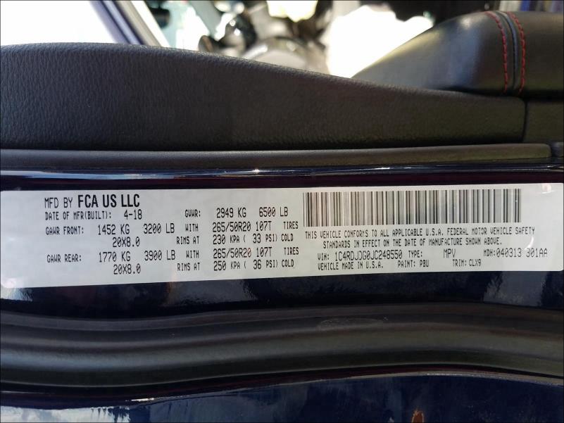 2018 DODGE DURANGO GT 1C4RDJDG0JC248550