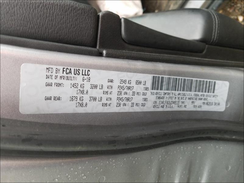 2018 JEEP GRAND CHER 1C4RJFAG9JC449115