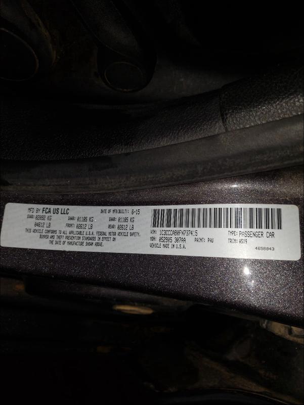 2015 CHRYSLER 200 LIMITE 1C3CCCAB0FN737415