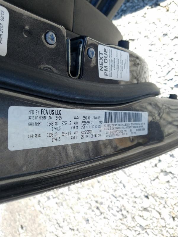 2016 DODGE JOURNEY SX 3C4PDDBG5GT124539
