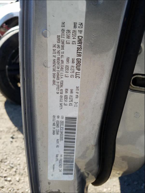 2011 DODGE CHARGER - 2B3CL3CG1BH553593