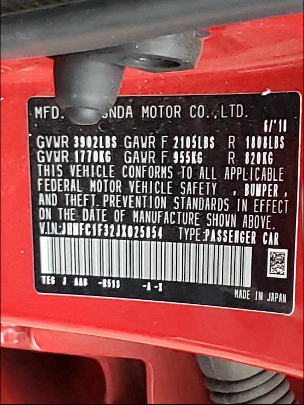 2018 HONDA CIVIC EX JHMFC1F32JX025854