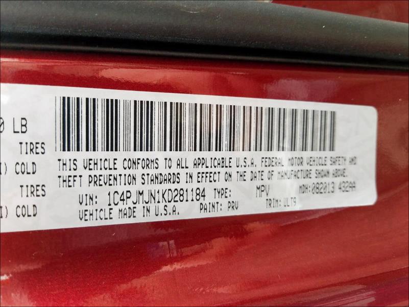 2019 JEEP CHEROKEE O 1C4PJMJN1KD281184