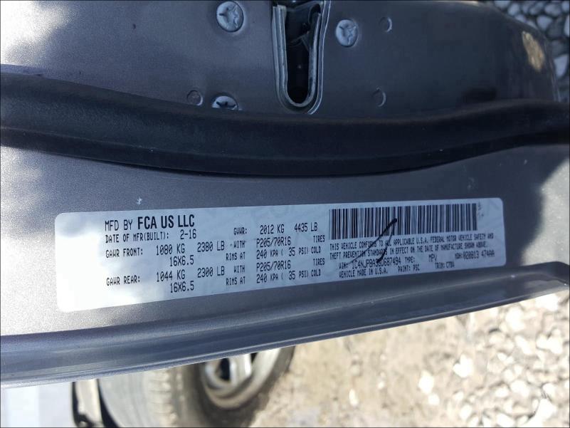 2016 JEEP PATRIOT 1C4NJPBA3GD687494