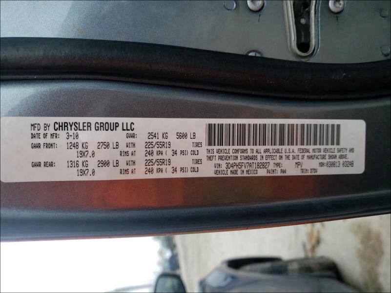 2010 DODGE JOURNEY SX 3D4PH5FV7AT182827
