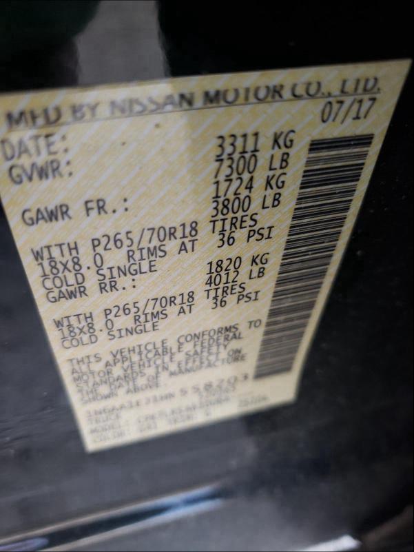 2017 NISSAN TITAN 1N6AA1EJ1HN558203