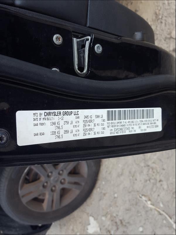 2012 DODGE JOURNEY SE 3C4PDCAB6CT273455