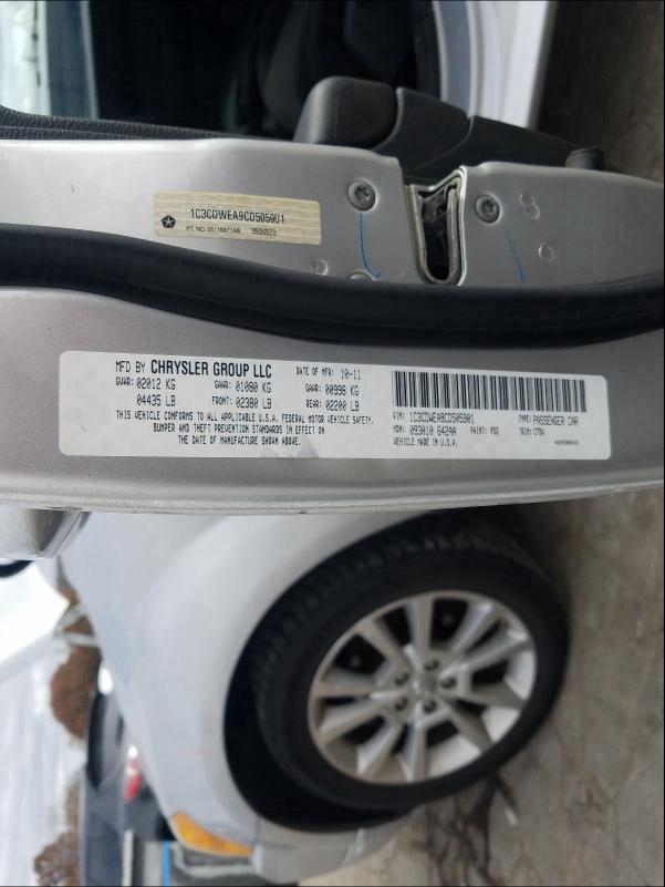 2012 DODGE CALIBER SX 1C3CDWEA9CD505901