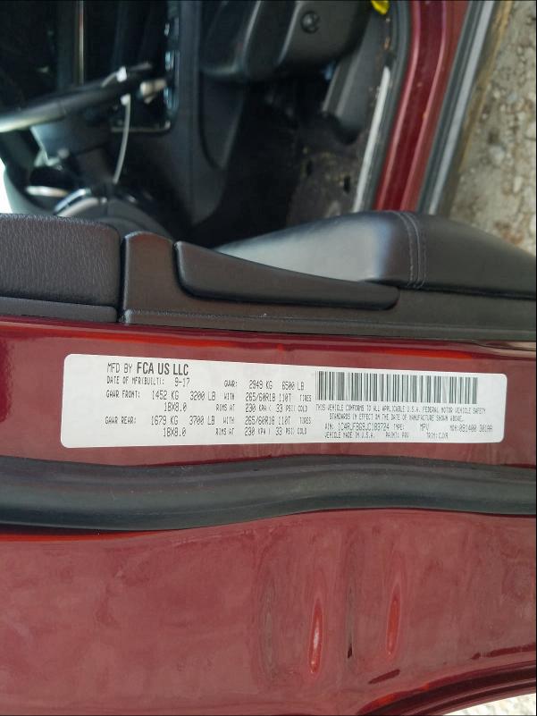 2018 JEEP GRAND CHER 1C4RJFBG9JC183724