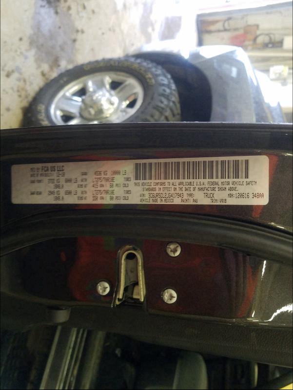 2018 RAM 2500 ST 3C6UR5CL2JG417943