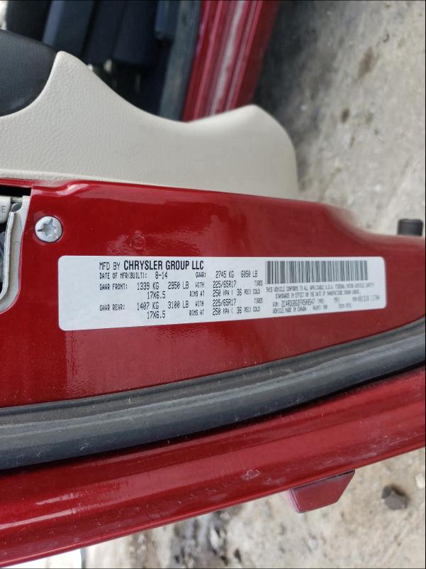 2015 DODGE GRAND CARA 2C4RDGBG2FR508547