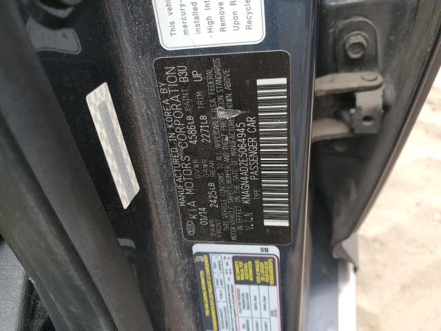 KNAGN4AD2E5064945 KIA OPTIMA HYBRID