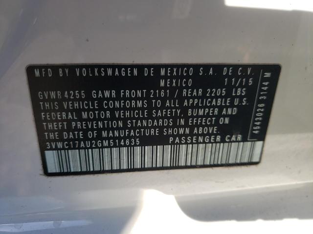 2016 VOLKSWAGEN GOLF SPORT - 3VWC17AU2GM514635