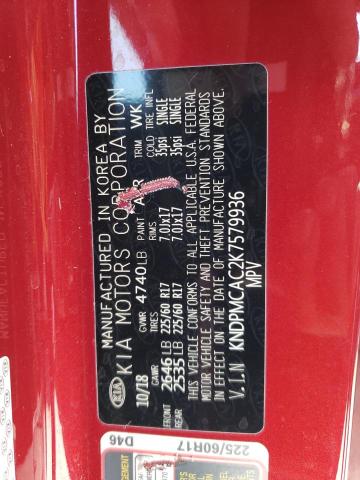 KNDPMCAC2K7579936 KIA Sportage Lx