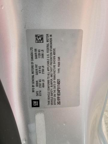 2015 CHEVROLET CAMARO LT - 2G1FF1E34F9114821