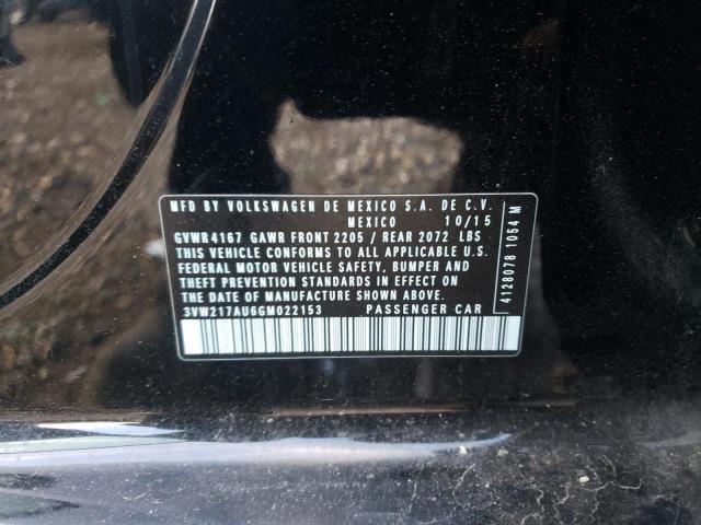 2016 VOLKSWAGEN GOLF S/SE 3VW217AU6GM022153