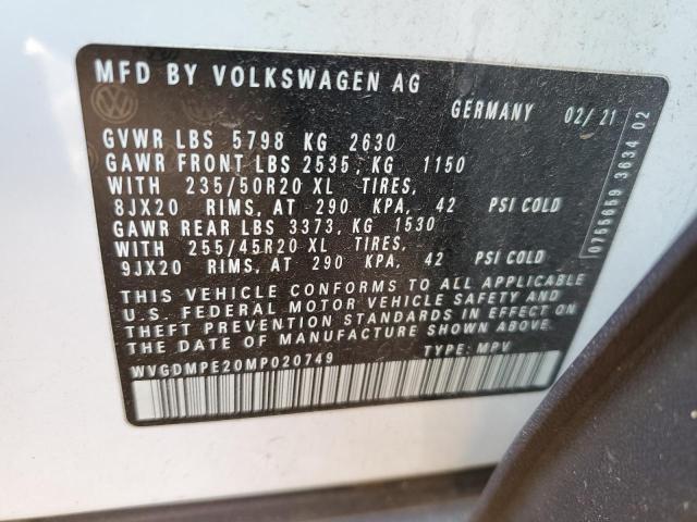 2021 VOLKSWAGEN ID.4 FIRST WVGDMPE20MP020749