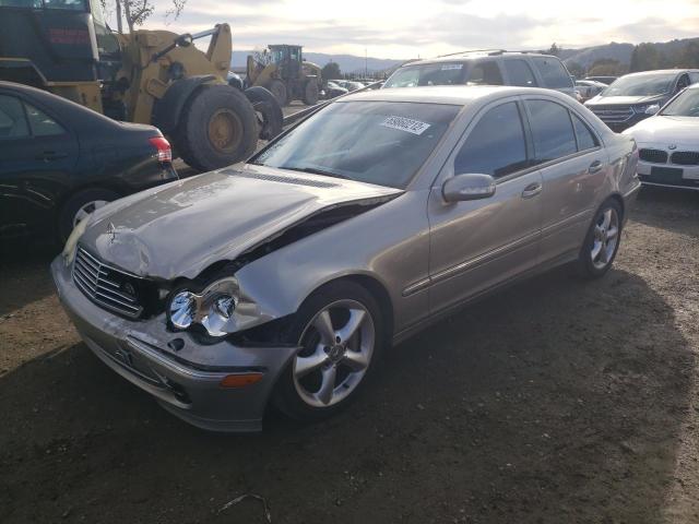 Salvage cars for sale from Copart San Martin, CA: 2004 Mercedes-Benz C 230K Sport
