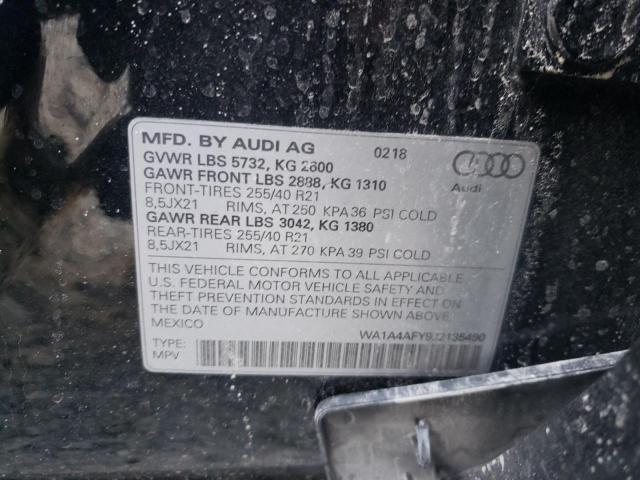 2018 AUDI SQ5 PREMIU WA1A4AFY9J2135490