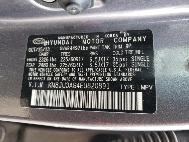KM8JU3AG4EU820891 Hyundai TUCSON GLS