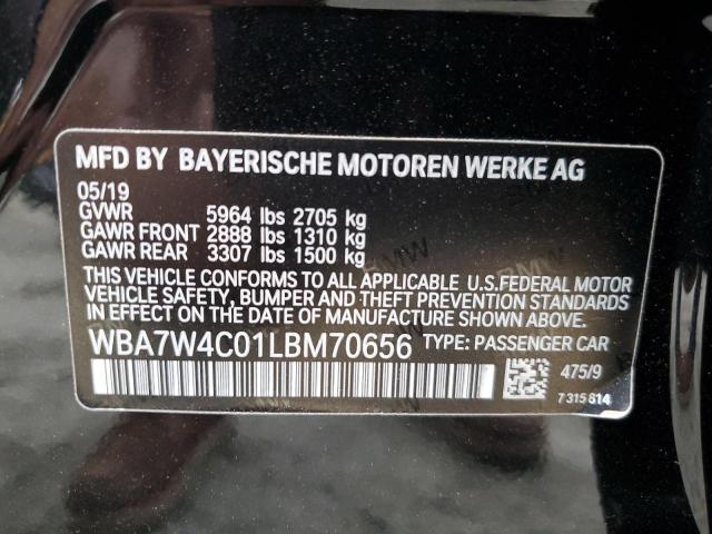2020 BMW 745XE WBA7W4C01LBM70656