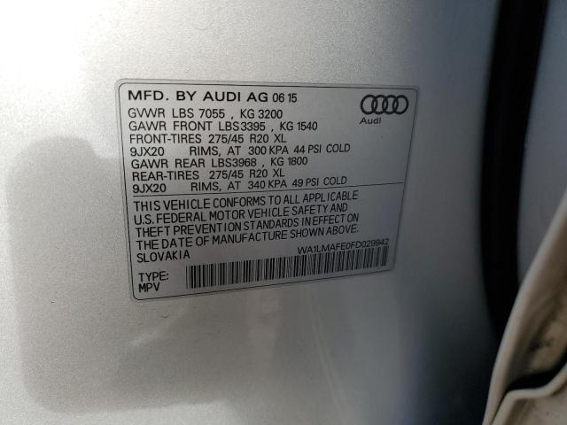 2015 AUDI Q7 TDI PRE - WA1LMAFE0FD029942