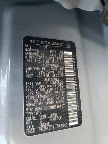 2021 NISSAN ROGUE PLAT JN8AT3DDXMW316457