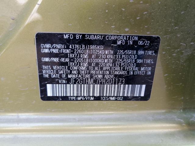 JF2GTHMC7PH201173 Subaru Crosstrek Limited