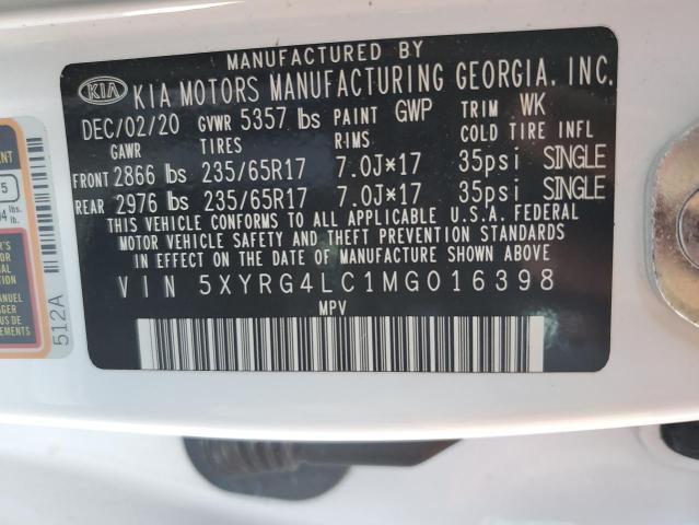 VIN 5XYRG4LC1MG016398 2021 KIA SORENTO no.13