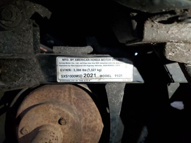 2021 HONDA SXS1000 M5 1HFVE042XM4508015
