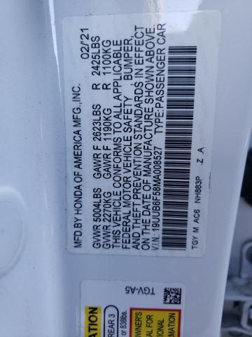 2021 ACURA TLX TECH A - 19UUB6F58MA008527
