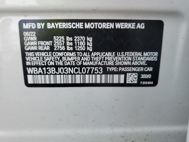 2022 BMW 530 XI - WBA13BJ03NCL07753