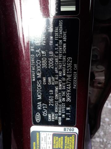 3KPFK4A77HE153629 KIA Forte