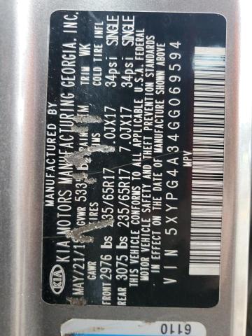 5XYPG4A34GG069594 KIA SORENTO LX