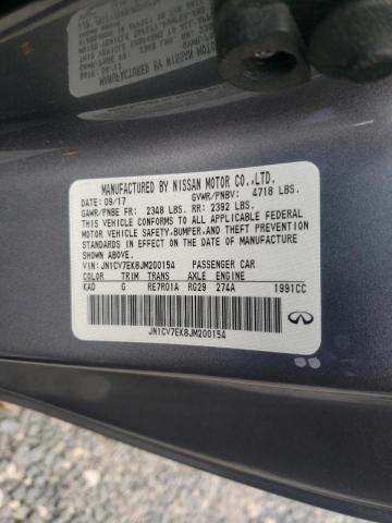 2018 INFINITI Q60 PURE JN1CV7EK8JM200154