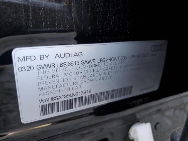 2020 AUDI S8 WAU8SAF89LN013818