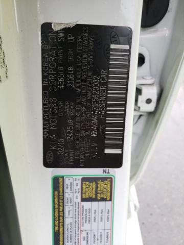 KNAGM4A71F5620032 KIA Optima Lx