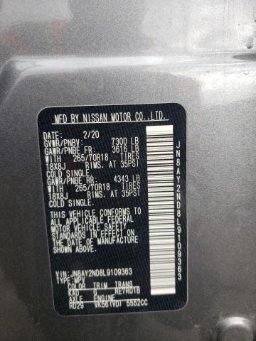 2020 NISSAN ARMADA SV - JN8AY2ND8L9109363