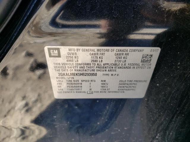 2GKALMEK5H6293950 GMC Terrain Sle