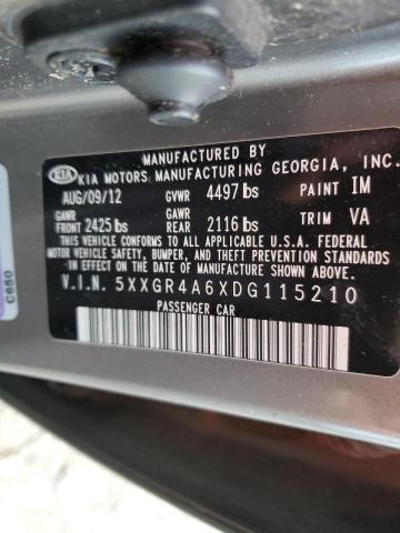 5XXGR4A6XDG115210 KIA OPTIMA SX