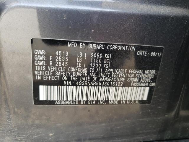 4S3BNAR65J3016122 Subaru Legacy Sport