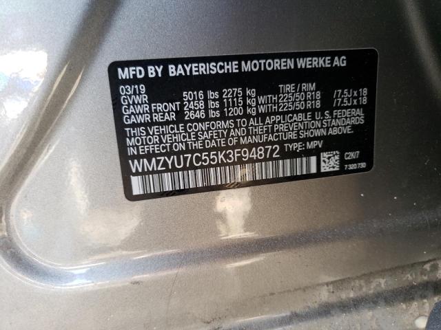 WMZYU7C55K3F94872 Mini Cooper S E Countryman All4