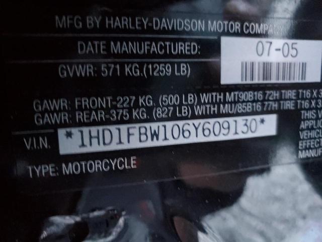 2006 HARLEY-DAVIDSON FLHRI 1HD1FBW106Y609130